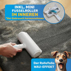 BluePet Tierhaarentferner Mini-Fusselroller inkl. Mini-Fusselroller im Inneren