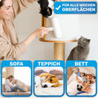 BluePet Tierhaarentferner Mini-Fusselroller – Anwendung auf Sofa, Teppich und Bett